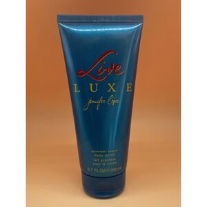 Jennifer Lopez Live Luxe Shimmer Touch Body Lotion 6.7oz 200ml‎ Teal Blue Tube